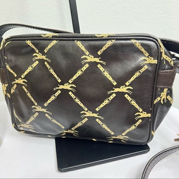 Vintage Longchamp Brown Shoulder Bag - Picture 3 of 13